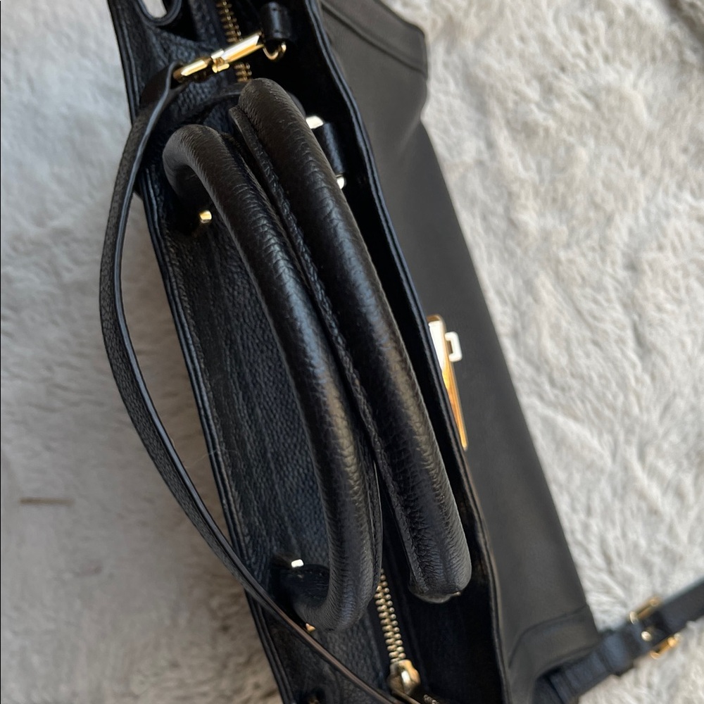 Michael Kors Karson Leather Handbag in black - Picture 9 of 14